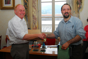 Fabio Del Ghianda premiato da Massimo Barattini